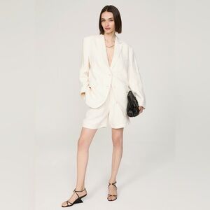 Anine Bing Eggshell Quinn Blazer Women’s Medium $500 Retail